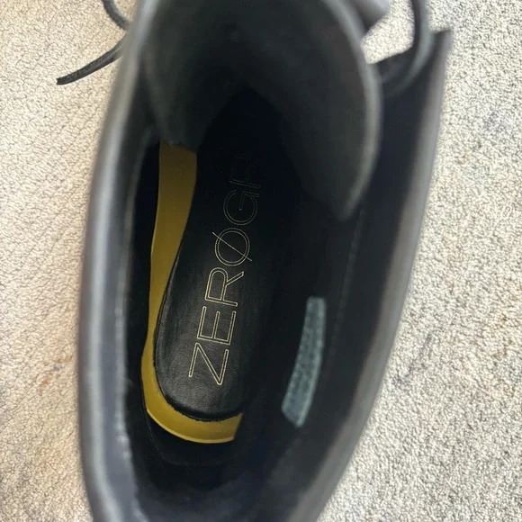 COLE HAAN Shoes Mens 11.5 Zerogrand Waterproof Tall Boots Shoes Black Classic - Picture 6 of 9